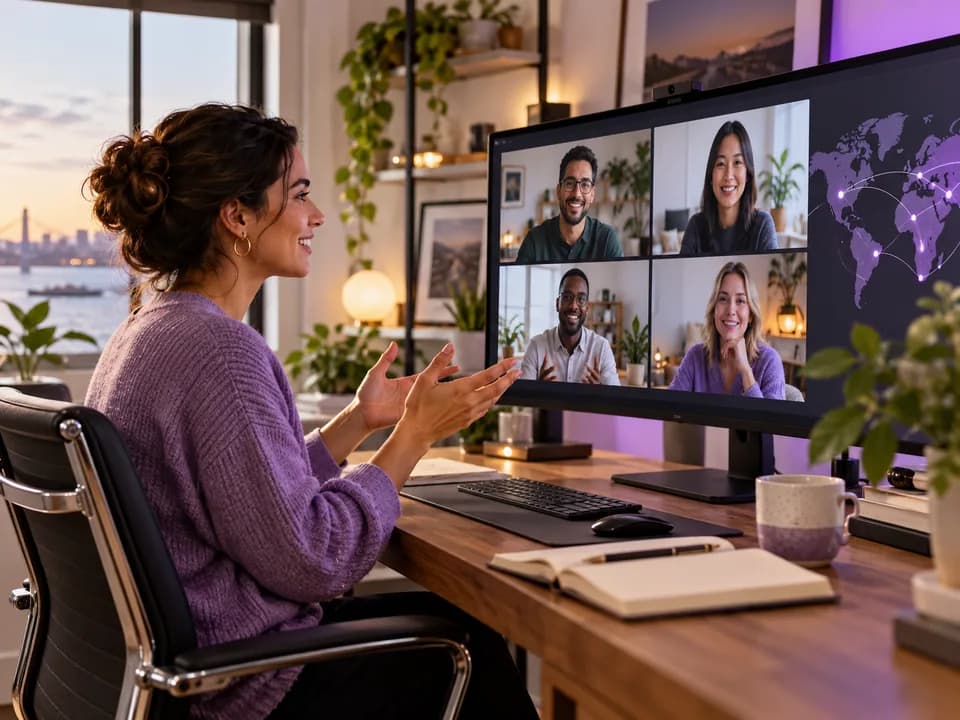 Distributed Teams team using Biznora Systems