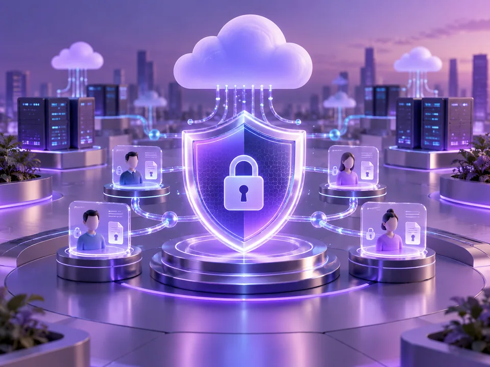 Secure cloud architecture protecting connected workforce data